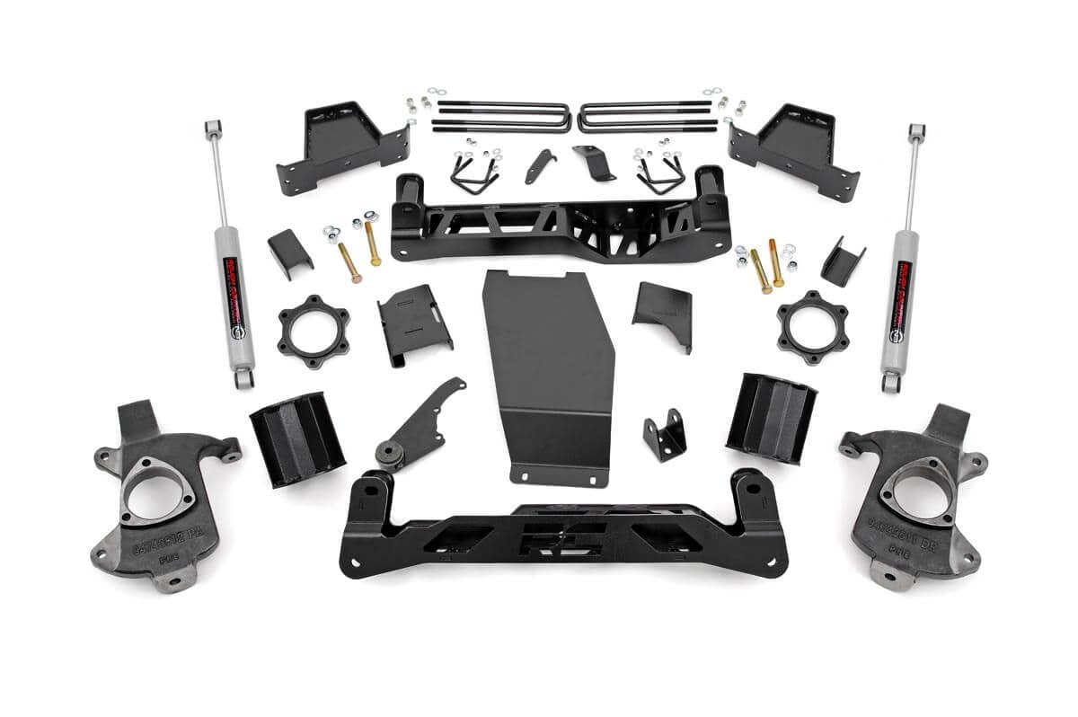 Chevrolet Silverado 1500 Suspension Lift Kit - Rough Country - 6 Inch Lift Kit | Cast Steel - '14-'17